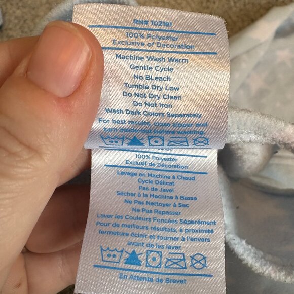 Halo Fleece Sleep Sack - Size M Blue with stars 6-12 months - Picture 7 of 9